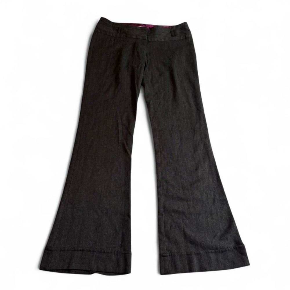 Vintage y2k Charlotte Russe Size 3 Low Rise Flare Trousers Gray